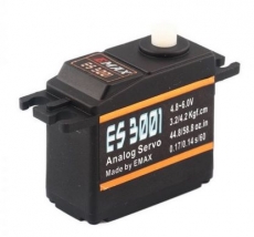 EMAX Servo ES3001, Standardservo, Kunststoffgetriebe, Kugellager