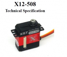 KST X12-508 6.2kg/cm@8.4V KST Digital Servo