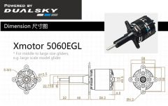 Dualsky XM5060EGL-12 V3 400KV Außenläufer Glider Edition