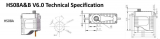 HS08-A V6.0; 0.52N.m@7,4 Volt 8 mm Flächenservo
