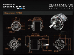 Dualsky XM6360EA-19 V3 220KV Außenläufer