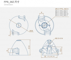 FPS - Folding Propeller Spinner FPS_38Z.5 5mm Welle